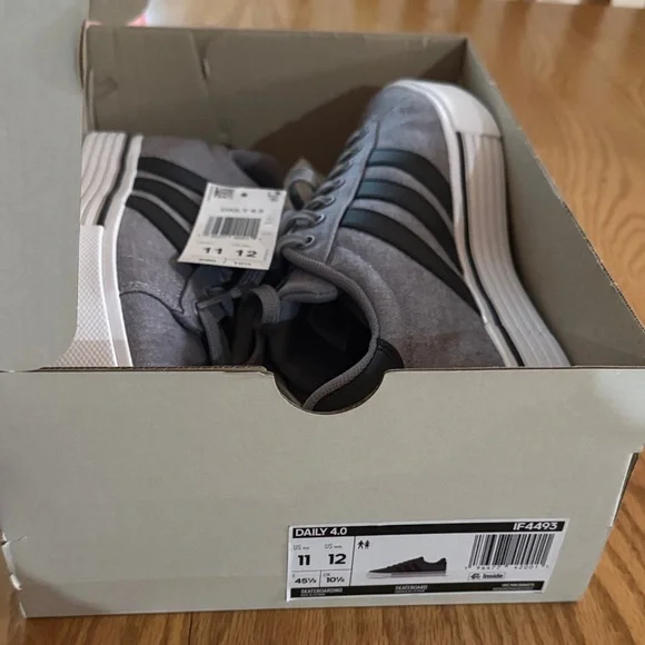 adidas Gray and Black Men's Sneakers - Picture 7 of 7